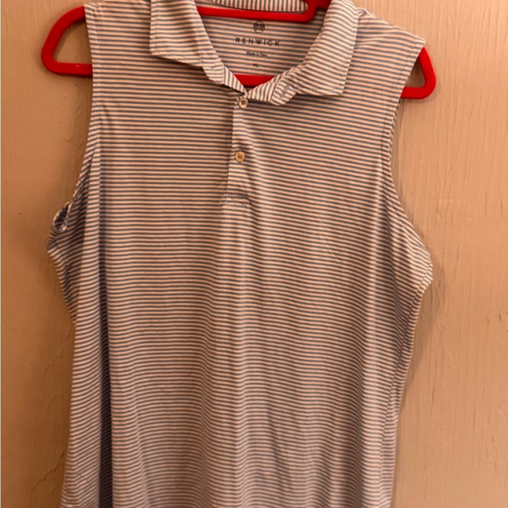 Women's Striped Tank Top - blue
